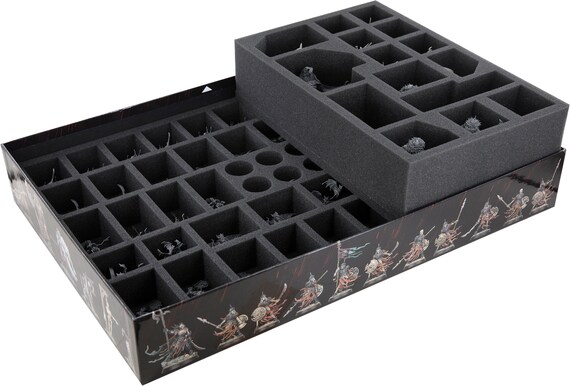 Feldherr Schaumstoff-Set Für Warhammer Underworlds – Maßgeschneidert, 14 Fächer, Mit Deckel
