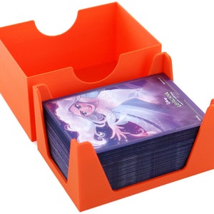 Porte-cartes plastique Feldherr + couvercle compatible avec Lorcana - 150 cartes - 1 compartiment.