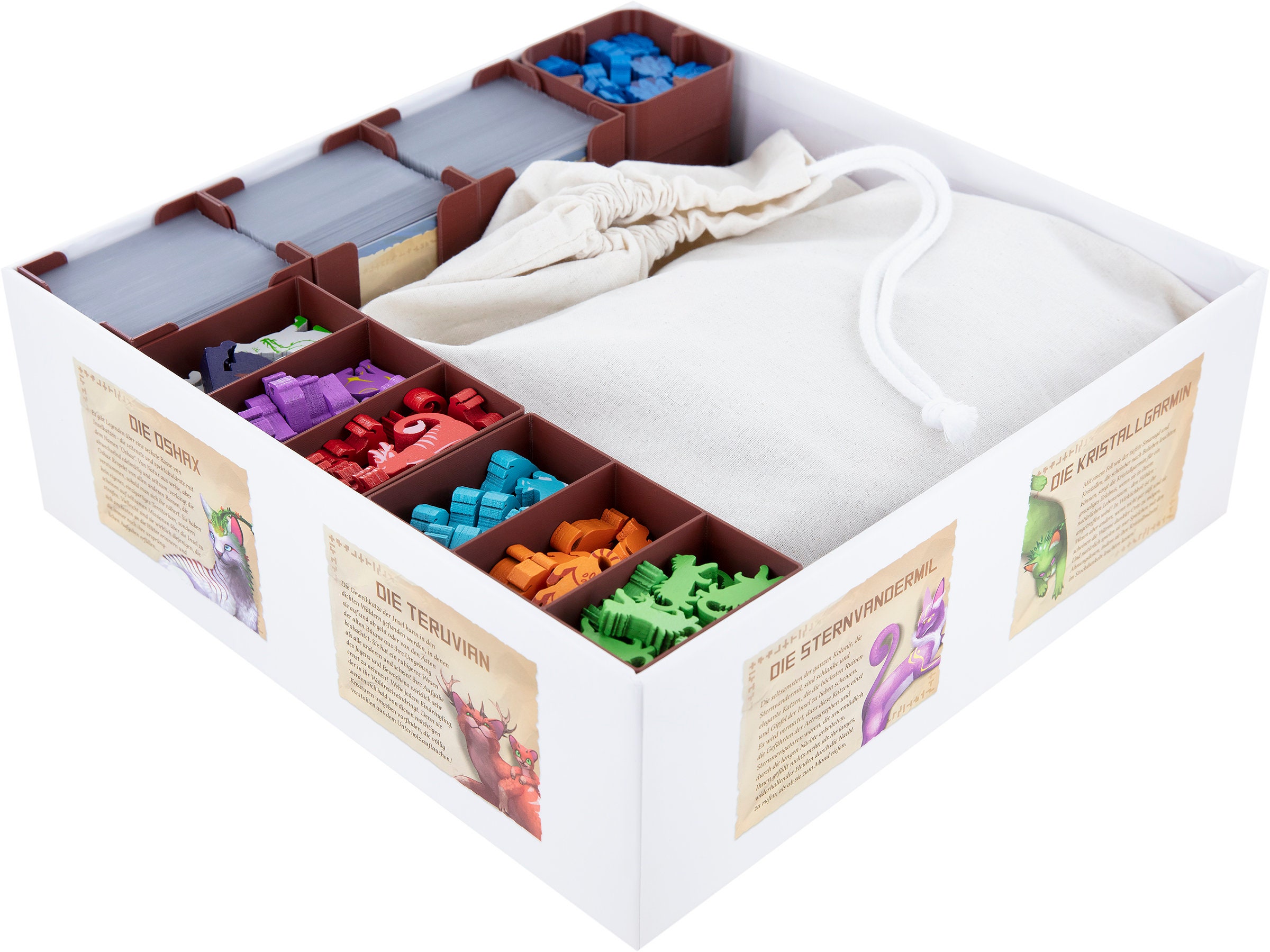 Feldherr Schaumstoff-Set Für Outlive Brettspiel – Passt In Originalbox, Mit 22 Fächern, Made In Germany