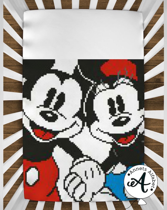 Crochet Pattern C2c Mr. En Mrs. Mouse Graphghan, Corner to Corner