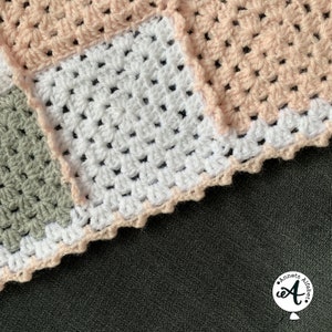 Crochet pattern Baby Granny Square Blanket Crochet Granny Squares Granny Square Blanket Crochet pattern Baby Blanket image 5