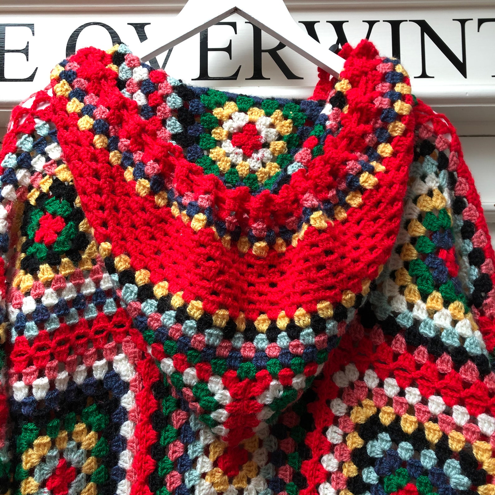 Crochet Pattern Long Granny Square Cardigan With Hood, Crochet Pattern