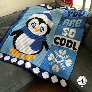 Schema uncinetto coperta C2C, coperta pinguino, uncinetto c2c, c2c, schema uncinetto pinguino, pinguino all'uncinetto, pinguino c2c, coperta pixel, pdf