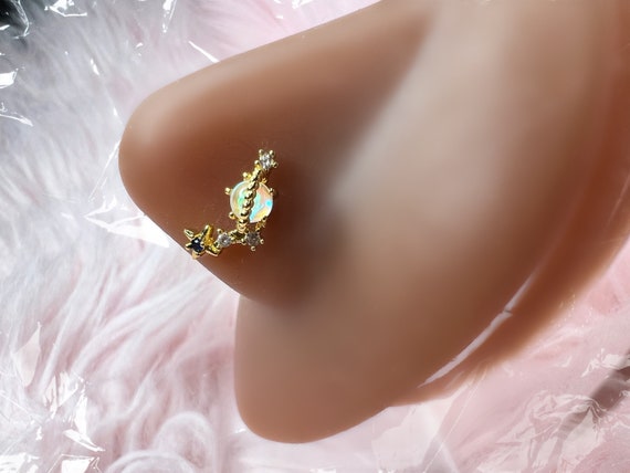 Estilo anime nariz stud. Perno de nariz de oro perno de nariz - Etsy España Estilo anime nariz stud. Perno de nariz de oro perno de nariz - Etsy España
