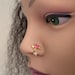 Solid Gold Nose Ring, Indian Nose Ring, Nose Ring Hoop, Gold Nose Hoop, Gold Nose Piercing, Nose Jewelry, Hoop Nose Ring, Unique Nose Ring 1 