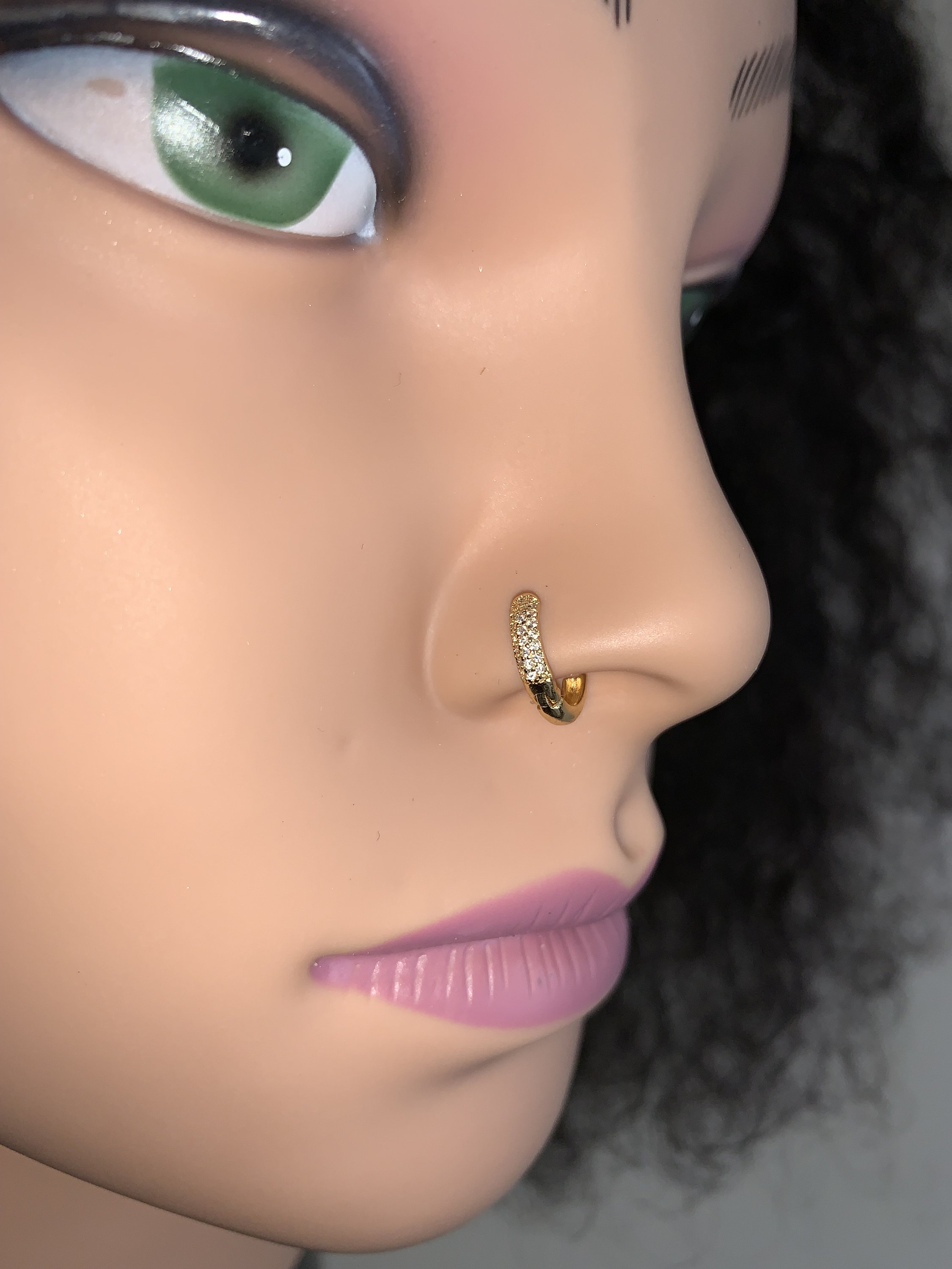 Solid Gold Nose Ring Indian Nose Ring Nose Ring Hoop Gold Etsy