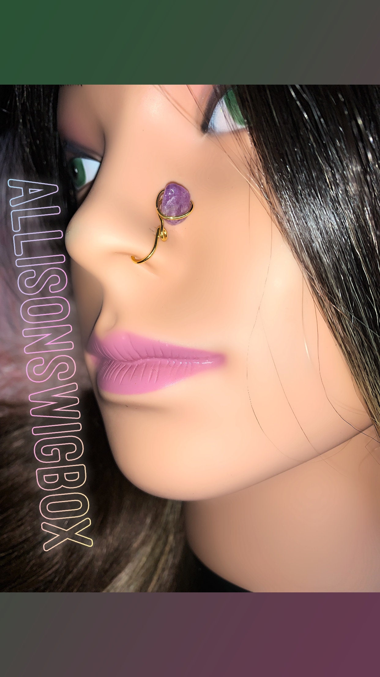 Nose Cuffs, Fake Nose rings, Nose Cuff No Piercing, Nose Wire, Body Jewelry, Nose Cuffs with Natural Stones