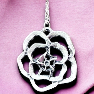 Vintage Watch Flower Pendant