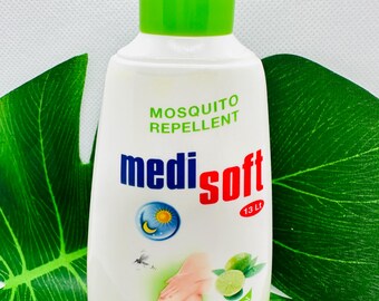 Loción repelente de mosquitos natural con hierba limón y romero. Protección para exteriores. Loción corporal de verano. Imprescindible para viajes (Reino Unido).