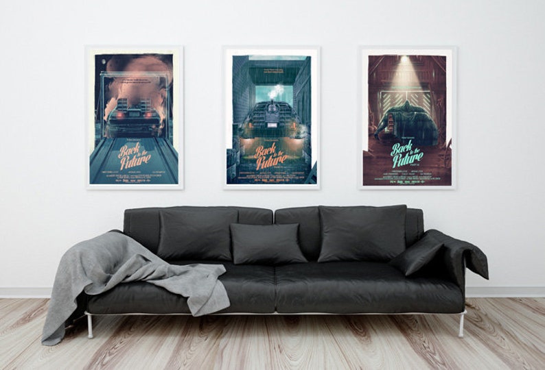 wall decor Back to the Future by artist Nicolas Barbera art print movie poster