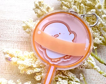Deedee Lolipop Shaker Charm | Acrylic Shaker Keychain | Kawaii Shaker