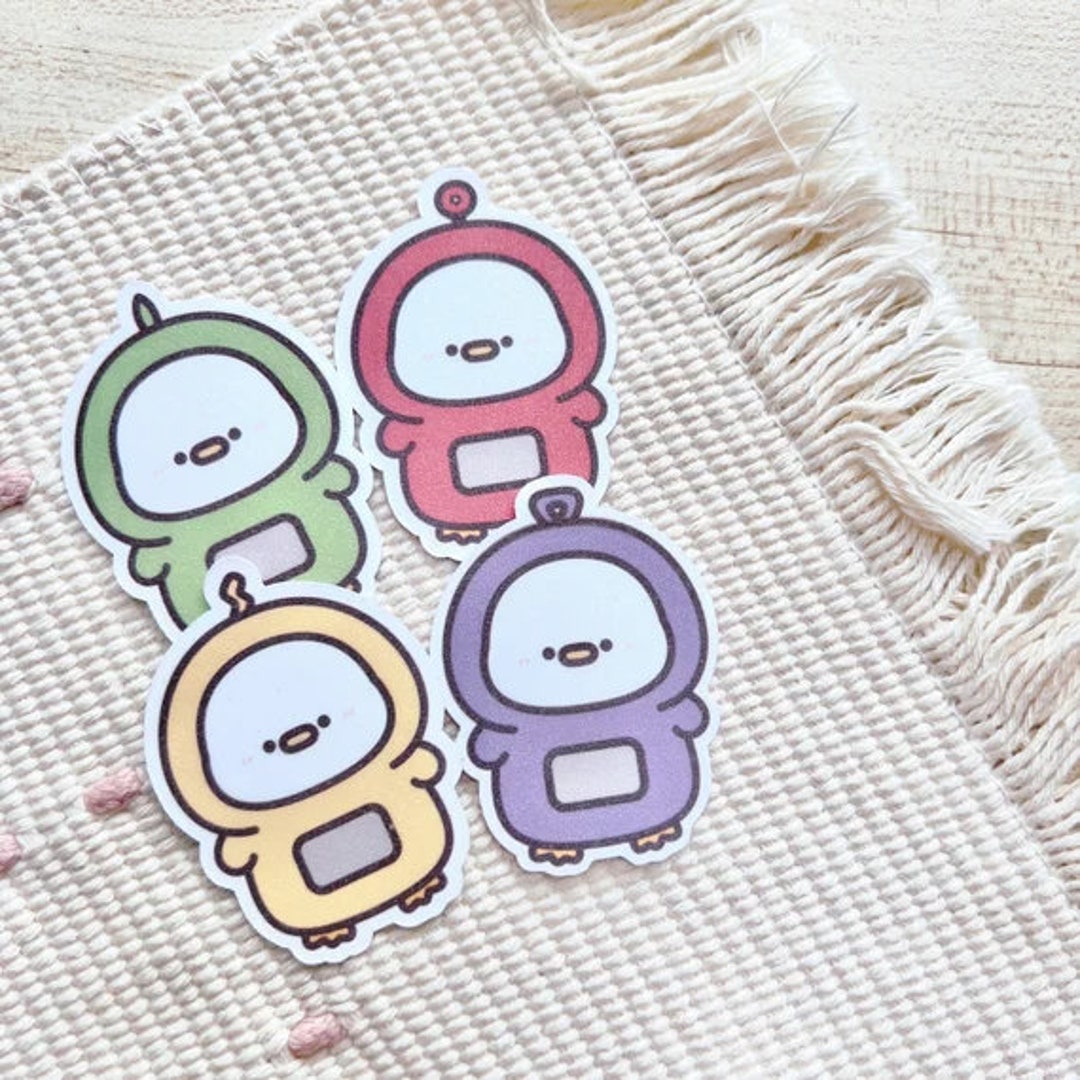 Duck Tubby Waterproof Vinyl Stickers Cute Unique Stickers Etsy