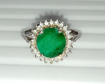 DTZH Rings Jewellery Womens Rings Austrian Alloy 1 Green Zircon Ring Material Alloy DTZH Rings Jewellery Womens Rings Austrian Alloy 1 Green Zircon Ring Material Alloy