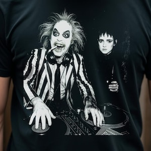 Beetlejuice DJ T-Shirt: Horror Movie Fan Gift, Strange & Unusual