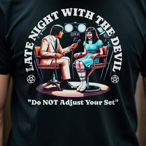 Horror Movie Shirts Late Night With The Devil Classic Horror Film Tshirt Retro Scary Movie Shirt Funny Horror T-shirt