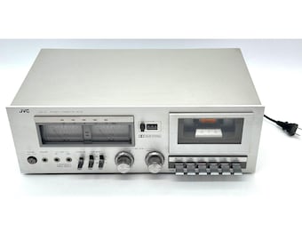 JVC KD-10J Stereo Cassette Deck Vintage Silver Hi-Fi Audio Tape Player Japan