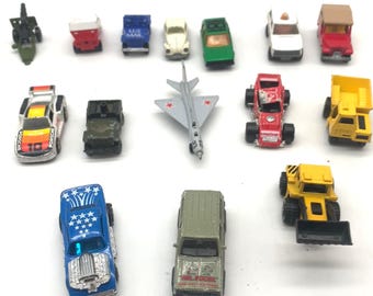 Vintage Matchbox Diecast Cars Lot 13pc Lesney Toy Vehicles Trucks MiG-21 Jet