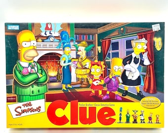 Parker Brothers The Simpsons Clue Board Game 2nd Edition 2002 Collectibles