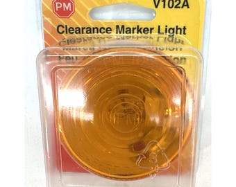Peterson Manufacturing V102A Amber Round Clearance Side Marker Light 2-7/8"
