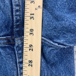 Vintage 1997 Wrangler Hero Jeans Herren 36x30 Blau Medium Wash Gerades Bein Bild 9