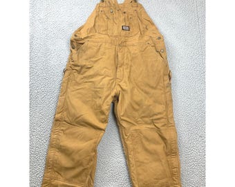 Big Smith Overalls Mens XL Brown Duck Thinsulate Double Knee Made in Russia VTG