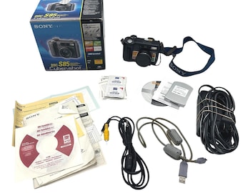 Rare CIB Sony Cyber-shot DSC-S85 4.1MP Vintage Camera Bundle Boxed COMPLETE
