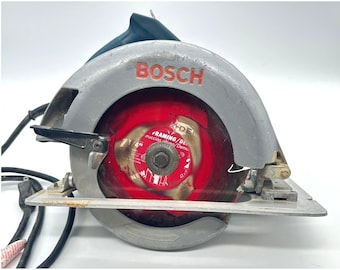 Bosch 1658 Corded Circular Saw 7 1/4in 13 Amp 5500 RPM Blue Silver Made in USA