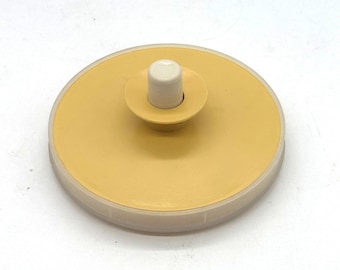 Vintage Tupperware Pitcher Push Button Replacement Lid 4.5" 875 876 Harvest Gold