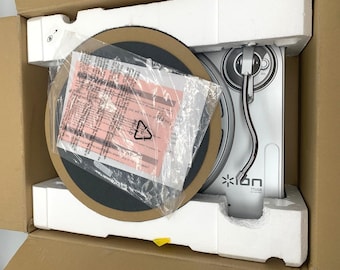 ION TTUSB10 USB Turntable Vinyl to Mp3 Mac PC Record Player New Open Box Nos