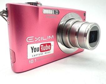Casio Exilim EX-Z100 10.1MP Digital Camera Pink Y2K CCD Charger Bag Japan