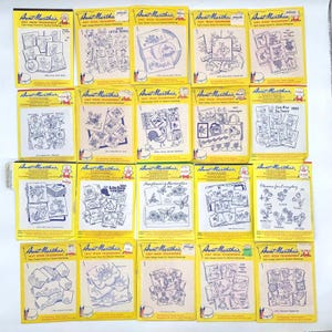 TG Aunt Martha Vogart Jiffy Hot Iron Embroidery Transfer Patterns Lot 33pc Open