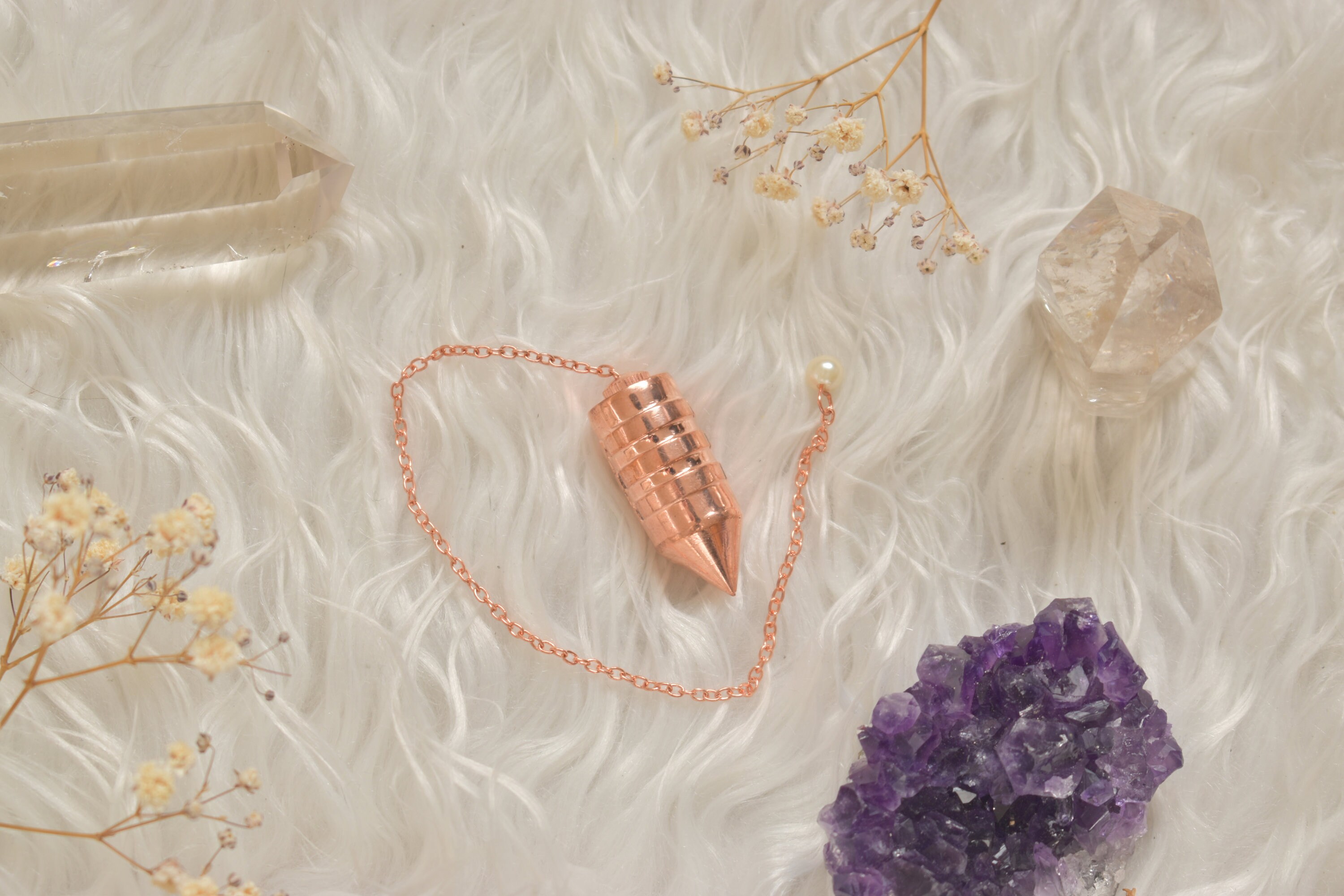 Pendule en Cuivre - Pendule Divinatoire Laiton Radiesthesie -