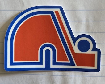 Colorado Avalanche Retro Quebec Nordiques Logo Sticker