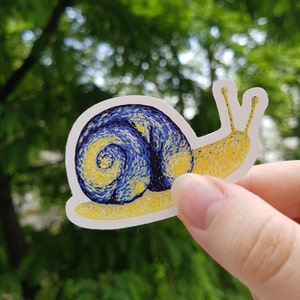 Sternennacht Schnecke Vinyl Sticker