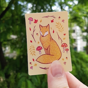 Autumn Fox Vinyl Sticker