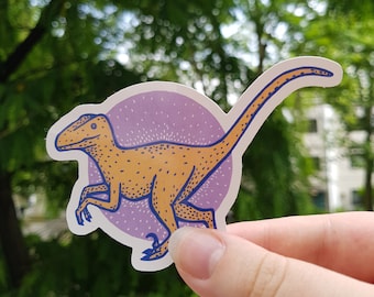 Velociraptor Dinosaur Vinyl Sticker