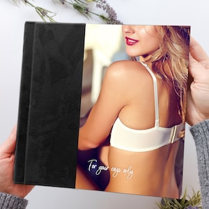 Boudoir book Boyfriend gift Boudoir photo album Husband gift For your eyes only Couples gift Anniversary for boyfriend Gifts for him Fiance