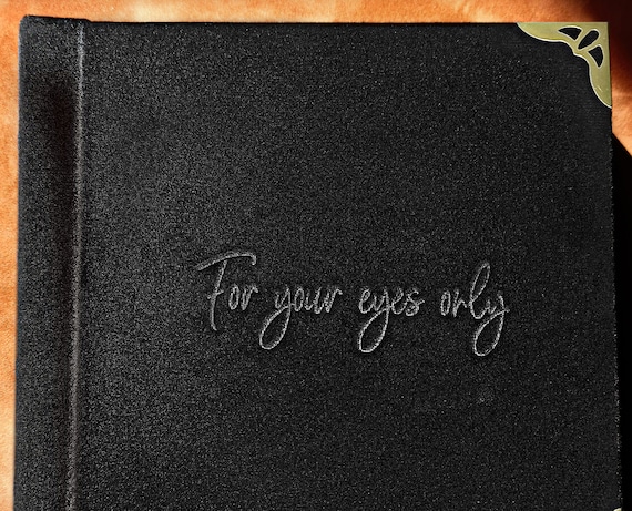 Little Black Book Boudoir Photo Album Gift for Husband Couple Boyfriend for  Your Eyes Only Boudoir Bridal Velvet Valentine Gift New Year 