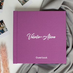 Modern Wedding Guest Book, Linen Wedding Guest Book, Modern Guest Book, Personalised Guest Book, Unique Wedding Guestbook, Photo Album