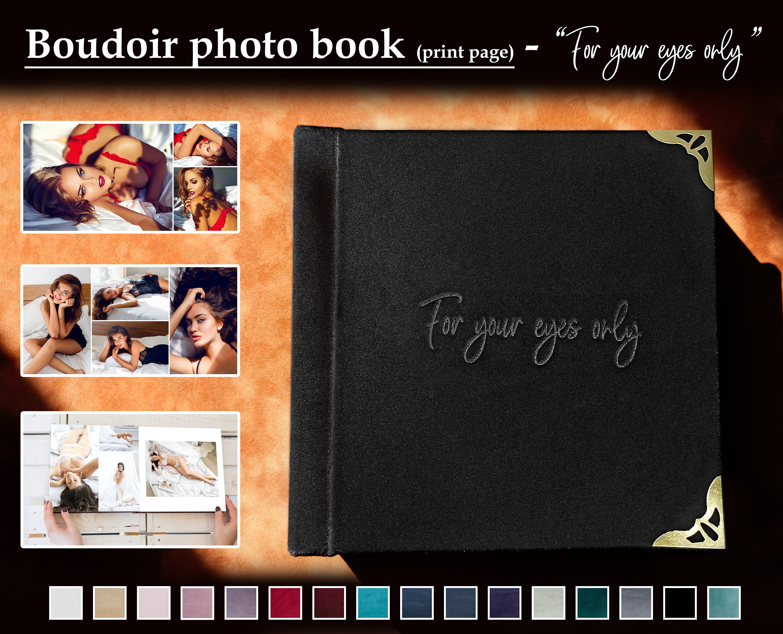Little Black Book Boudoir photo album Couple Boyfriend gift Etsy