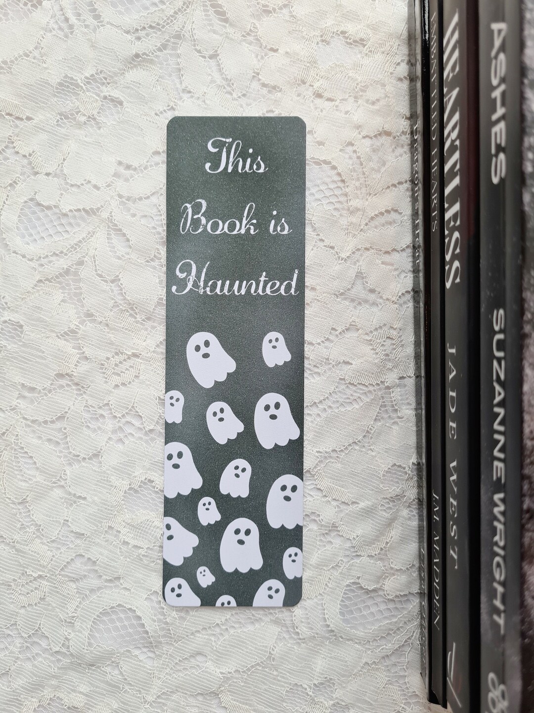 This Book is Haunted Bookmark Reader Halloween Spooky Etsy