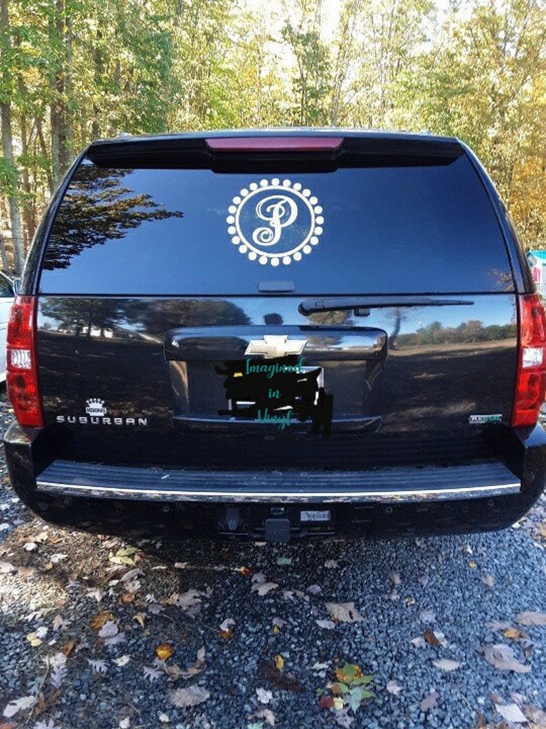 Monogram Car Decal - Etsy