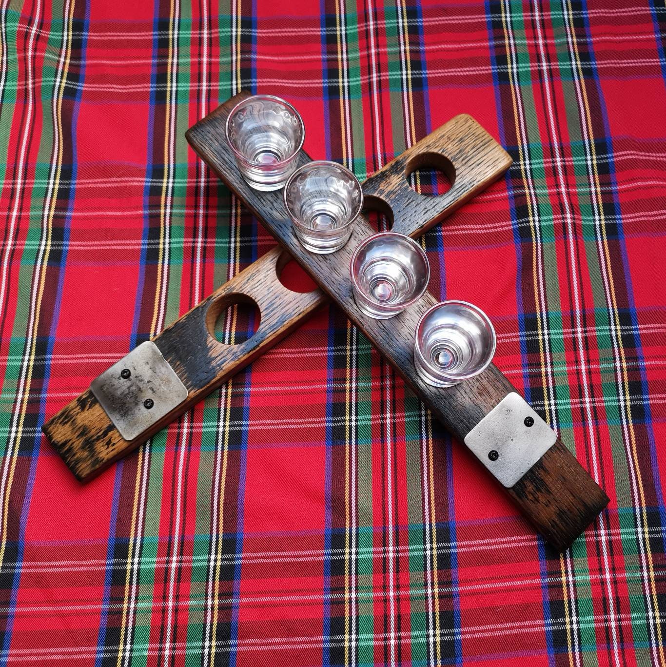 Shot Glass Flight Tray Shot Holder Made From Reclaimed Etsy