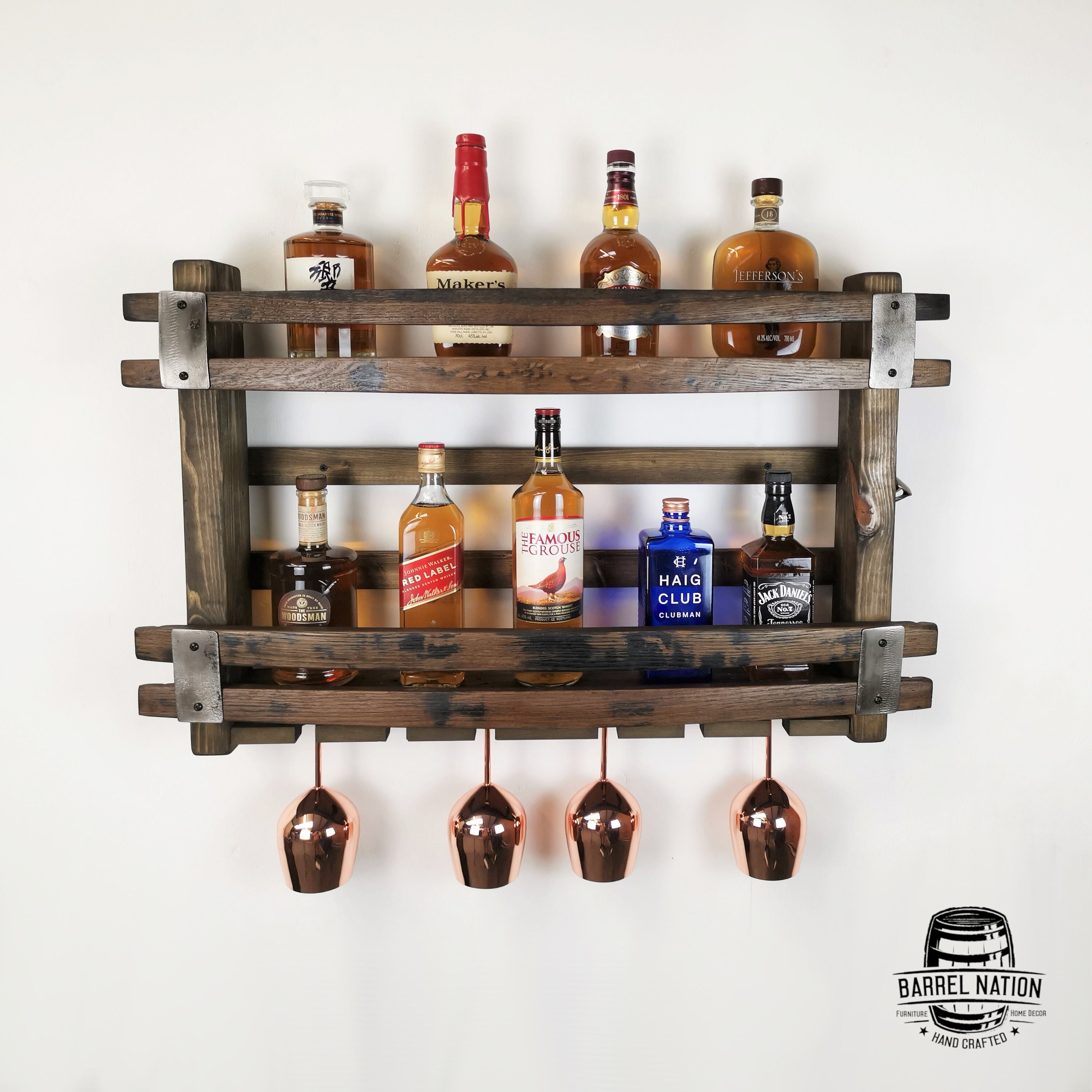 Home & Living Drink & Barware Kitchen & Dining Floating Bar Wood Bar