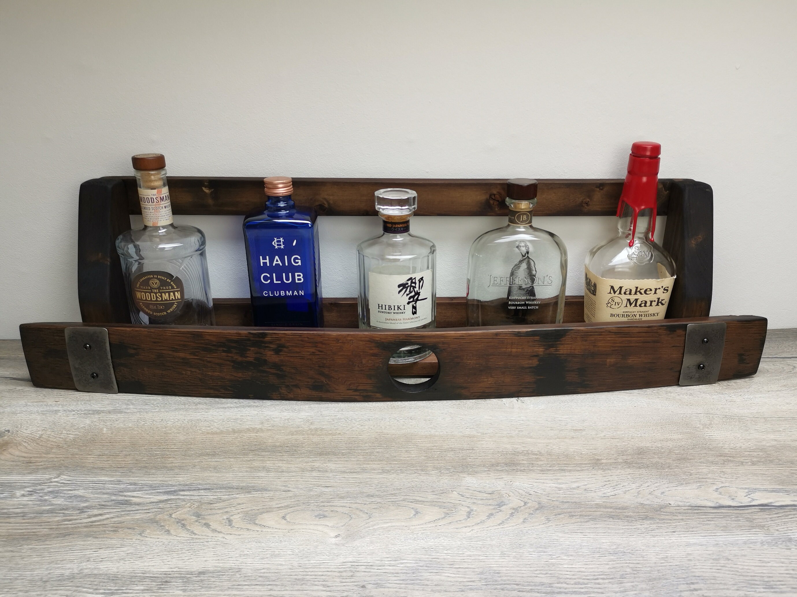 Whiskey shelf Liquor Bottle Display Shelf Home Bar Etsy