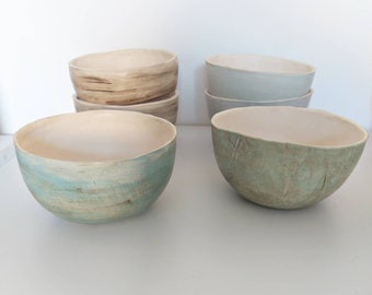 Handgefertigte handwerkliche Keramikschale, neues Zuhause-Geschenk, handwerkliche Keramik