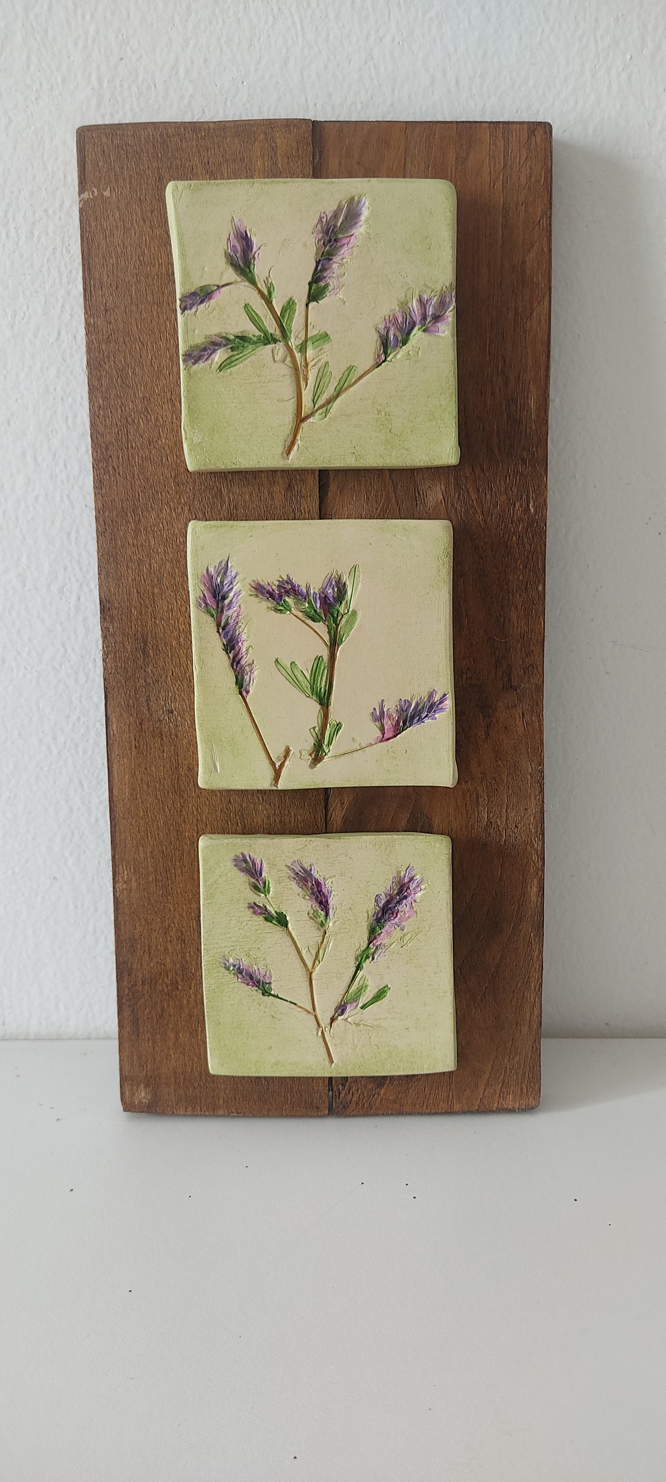 Wrap - Tray Birch Wood Rectangle Botanical Blooms