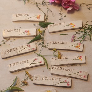 Bomboniera botanica personalizzata, fatto a mano, ceramica dipinta, LEGGERE LA DESCRIZIONE