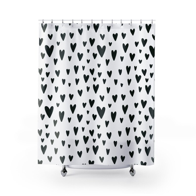 Shower curtain Black & White Kids Shower curtain Etsy