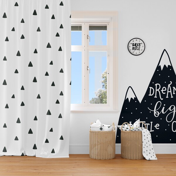 Boy Nursery Curtains Etsy